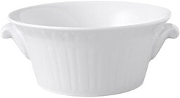 Villeroy & Boch Cellini Tureen z filigranową ozdobą, biały kubek do zupy z uchwytem Maofof porcelana premium, 12,5 cm