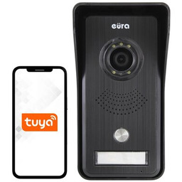 EURA Zestaw wideodomofonowy VDP-42A3 Gamma + Biały Bezprzewodowy Wi-Fi