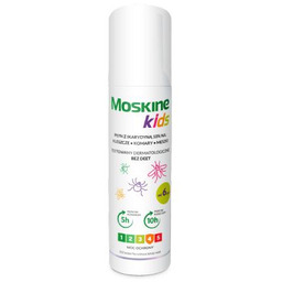 Moskine Kids Płyn na komary, kleszcze, meszki Ikarydyna 10%, 80ml