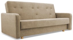 Kanapa z funkcją spania i pojemnikiem na pościel Kasia, do pokoju gościnnego, rozkładana, wersalka