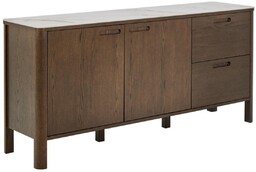 Kredens Southampton 160 cm, dąb dymiony i blat ceramiczny (24618)