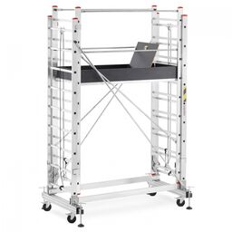Rusztowanie aluminiowe jezdne wysuwane z linką HIGHER 2x7 4,05m