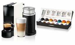 Ekspres na kapsułki KRUPS-NESPRESSO Essenza Mini XN1111 Biały + Spieniacz