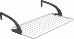 Vileda Ghibli suszarka balkonowa z żywicy bardzo mocne ramiona regulowane ramiona łatwe otwieranie i zamykanie