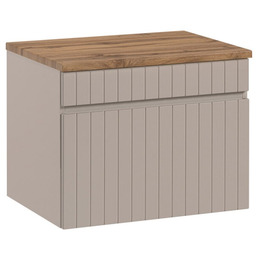 Zestaw meblowy 60cm z blatem Kolekcja Iconic Cashmere Kaszmirowy Mat, Dąb Coast Evoke