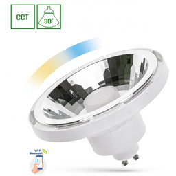 Żarówka LED AR111 / GU10 10W CCT+DIMM funkcja smart biały