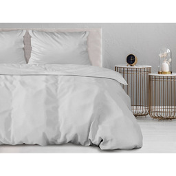 Greno Pościel satynowa jednobarwna Bielbaw Jasno Szare