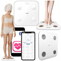 Jumper Waga elektroniczna Analityczna Bmi Pomiar Tłuszczu Wody Bluetooth