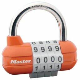 Kłódka do szafki Masterlock 1523D pomarańczowa