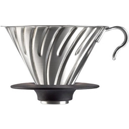 Metalowy Drip Hario V60-02 z silikonową podstawką