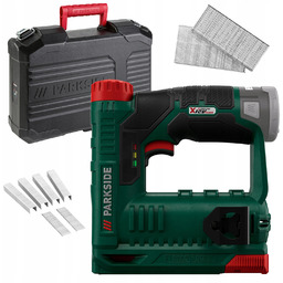 Akumulatorowy Zszywacz Tapicerski Parkside 12V Walizka Zszywki 3000 Szt.