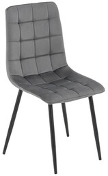 Krzesło tapicerowane DC-6403 welur szary #21