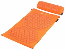 Mata do akupresury + poduszka AKM03 74x42 cm HMS pomarańczowa