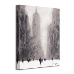 Heavy Snowfall, 5th Avenue - New York - Obraz na płótnie