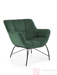 Fotel BELTON Velvet Halmar Zielony