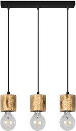 Pino Lampa Wisząca 3xE27 Max.60W Sosna Bejcowana/Czarny 71689304