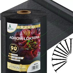Agrowłóknina czarna 90g/m 1,1x100m AGR-06