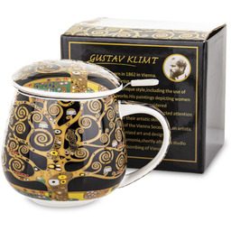 Kubek z zaparzaczem wielokolorowy 11x13x9,5 183552