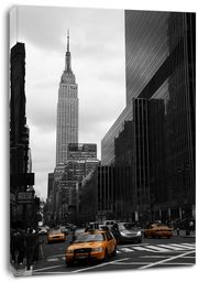 Yellow taxis on 35th street, New York - obraz na płótnie Wymiar do wyboru: 40x60 cm