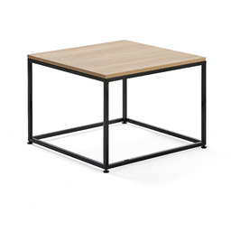 Stolik kawowy MOOD, 700x700 mm, dąb, czarny