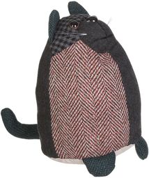 Premier Housewares Heritage Small Green Cat stoper do drzwi, wypełnienie wazonem z włókna kanalikowego, poliester/akryl, zielony, 19x10x18