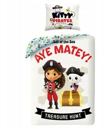 Pościel 140x200 Koci domek Gabi kolorowa Halantex