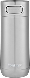 Contigo Luxe Autoseal Kubek Podróżny Ze Stali Nierdzewnej, Termos Próżniowy, Szczelny, Nadaje Się Do Mycia W Zmywarce, Kubek Kawy Z Łatwą Do Czyszczenia Pokrywką, Bez BPA, 360 ml