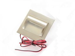 Oprawa schodowa LED 1,5W 230V biała ciepła - inox