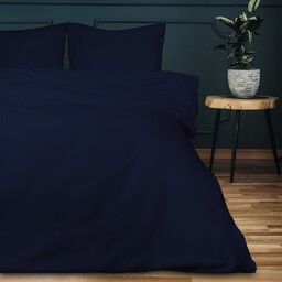 Darymex Pościel satynowa 160x200 granatowa 026 jednobarwna