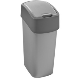 Kosz do segregacji 25 litrów Curver FLIP BIN, szary plastik