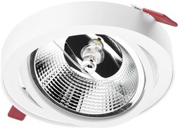 Oprawa podtynkowa ES111 GU10 14cm okrągła ruchoma biała CARPI