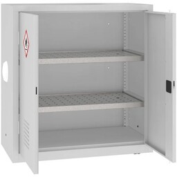 Szafa metalowa z półkami z ociekaczem oraz anemostadem MSW 110 5 24PA