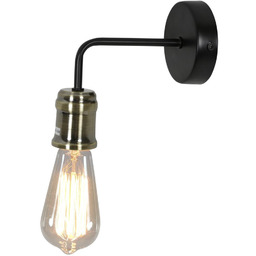 GOLDIE LAMPA KINKIET 1X60W E27 CZARNY+PATYNA BEZ ŻARÓWKI