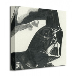 Star Wars Gwiezdne Wojny Darth Vader Sketch - Obraz na płótnie