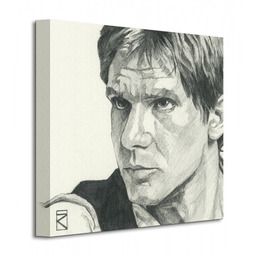 Star Wars Gwiezdne Wojny Han Solo Sketch - Obraz na płótnie