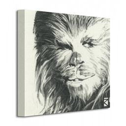 Star Wars Gwiezdne Wojny Chewbacca Sketch - Obraz na płótnie