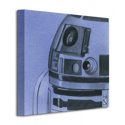 Star Wars Gwiezdne Wojny R2-D2 Sketch - Obraz na płótnie