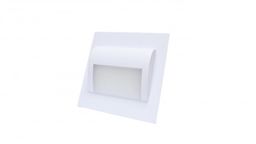 Oprawa schodowa LED 1,2W 12V DECORUS biała ciepła - biała