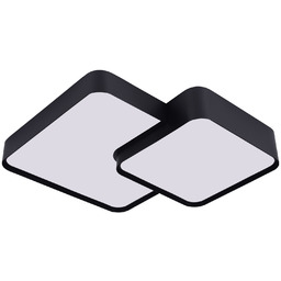 NOWOCZESNA LAMPA SUFITOWA PLAFON CZARNY CUBO DUO D40 LUMINA DECO