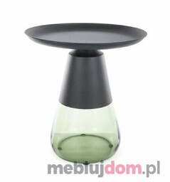 Stolik kawowy TIFFANY A BLACK Signal ø50, Czarny + zielony
