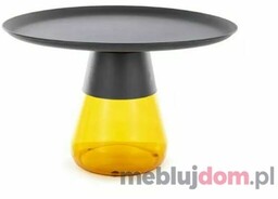 Stolik kawowy TIFFANY B BLACK Signal ø70, Czarny + zielony