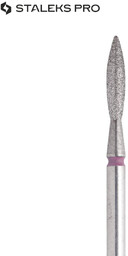 Staleks Frez diamentowy płomyk czerwony EXPERT średnica 2,3 mm/ 10 mm