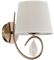 Nowoczesna lampa ścienna IZYDA I patyna śr. 27cm