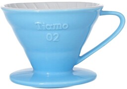 Ceramiczny drip Tiamo z uchem V02 - Żółty