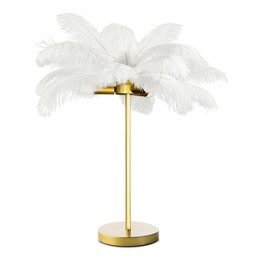 Eurofirany Lampa dekoracyjna 65x68 Feri 1 biała złota 02