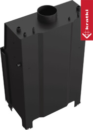 Kominek z płaszczem wodnym KRATKI MBA 17 kW Ø 200 czarne