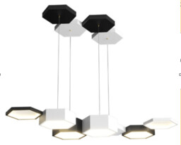 Modern Hex Nowoczesna lampa wisząca 133 cm 60W LED + Pilot