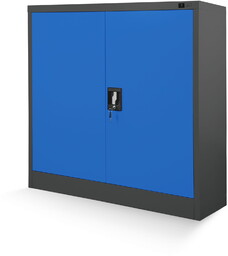 Szafka metalowa na klucz BEATA, 900 x 930 x 400 mm, antracytowo-niebieska