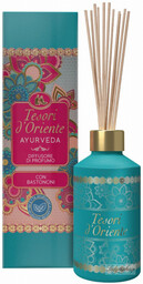 Tesori d''Oriente - Aromatic Reed Diffuser With Sticks - Dyfuzor z patyczkami zapachowymi - AYURVEDA - 200 ml