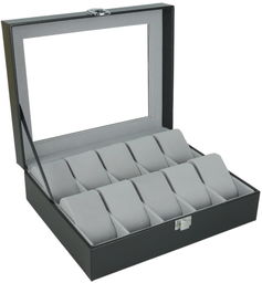 Szkatułka pudełko etui kasetka na zegarek zegarki 10 szt